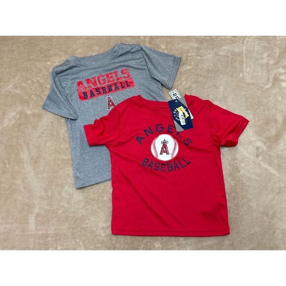 MLB Los Angeles Angels 2pc Toddler Short Sleeve TShirt Set - 4T - Picture 1 of 4